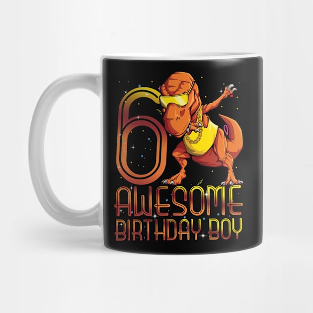 Kids 6th Birthday Dinosaur 6 Year Old Awesome Since Gifts Boy by The Design Catalyst